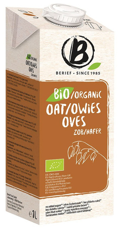 Napój Owsiany Bez Dodatku Cukrów BIO (3 szt x 1 l)