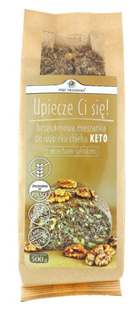 Mieszanka Do Wypieku Chleba z Orzechami Włoskimi Bez Dodatku Cukrów Bezglutenowa Keto (2 szt x 500 g)