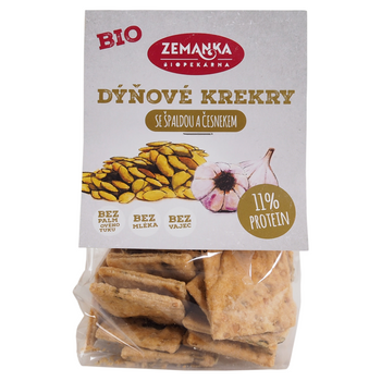 Krakersy z Pestkami Dyni i Czosnkiem BIO 100 g