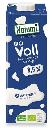 Napój Owsiano - Sojowy 3,5 % Bez Dodatku Cukrów Bio (3 szt x 1 L)