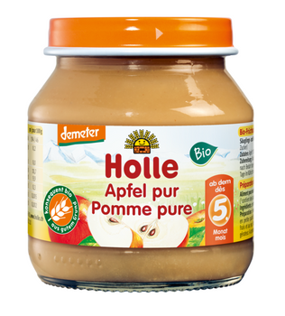 Jabłko Bez Dodatku Cukrów Bezglutenowe Od 5 Miesiąca Demeter BIO (Słoik) (4 szt x 125 g)