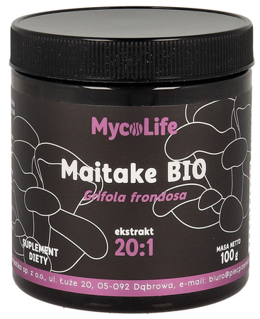 Grzyby Maitake Ekstrakt Bezglutenowy BIO 100 g