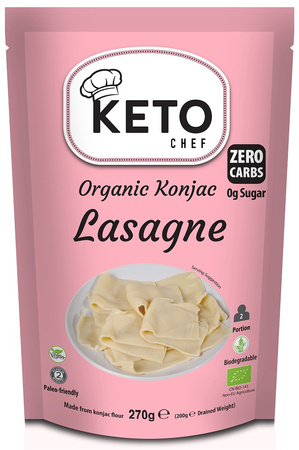 Makaron (Konjac) Lasagne Bezglutenowy BIO 270 g () (5 szt x 200 g)