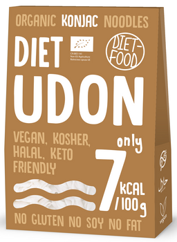 Makaron (Konjac) Udon Bezglutenowy BIO 385 g () - Diet (3 szt x 300 g)
