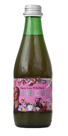 Kombucha z Sokiem z Dzikiej Róży (Share Love Wild Rose) BIO (3 szt x 330 ml)