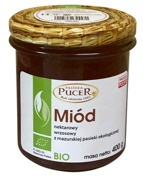 Miód Wrzosowy BIO 400 g