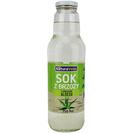 Sok z Brzozy z Kawałkami Aloesu (5 szt x 750 ml)