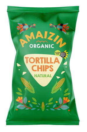 Chipsy Tortilla Kukurydziane Solone Bezglutenowe BIO 150 g