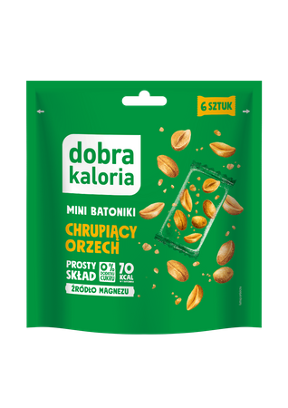 Batoniki Mini Chrupiący orzech Bez Dodatku Cukru (6 x 18 g) 108 g