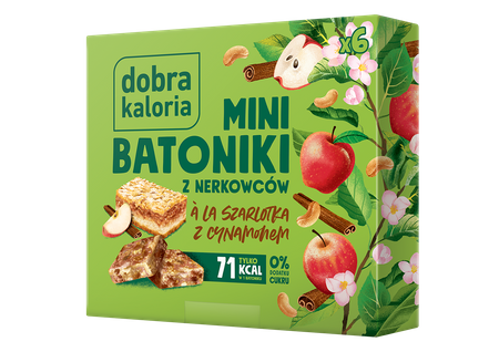 Batoniki Mini z Nerkowców A'La Szarlotka z Cynamonem (6 x 17 g) 102 g