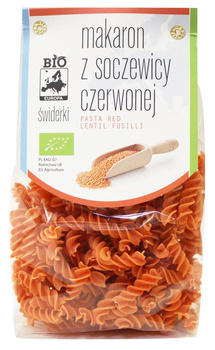 Makaron Proteinowy (Z Soczewicy Czerwonej) Świderki BIO (2 szt x 250 g)