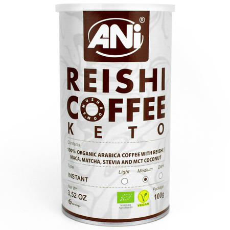 Kawa Rozpuszczalna Arabica z Reishi Keto BIO 100 g