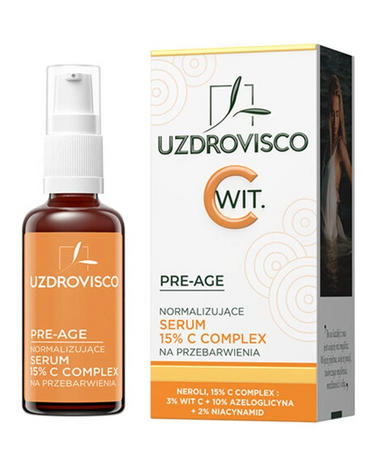 Serum Do Twarzy Normalizujące Na Przebarwienia 15 % C Complex 30 Ml - Uzdrovisco (Pre