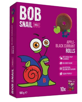 Przekąski Roll Jabłko - Czarna Porzeczka Bez Dodatku Cukrów Bezglutenowe (2 szt x 100 g)