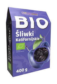 Śliwki Kalifornijskie Suszone Bezglutenowe BIO (2 szt x 400 g)