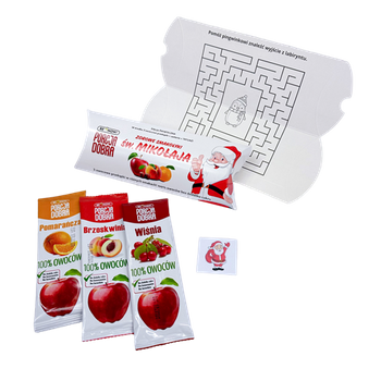 Smakołyki Od Świętego Mikołaja (3 Owocowe Przekąski + Tatuaż) (6 szt x 48 g)