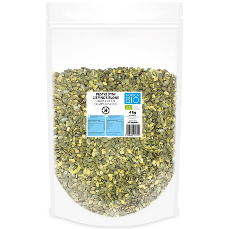 Pestki Dyni Ciemnozielone (Uprawiane w Europie) BIO 4 kg