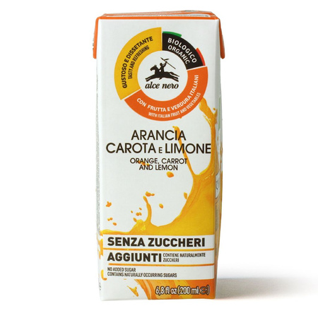 Napój Jabłko - Pomarańcza - Marchew - Cytryna Bez Dodatku Cukrów BIO (9 szt x 200 ml)