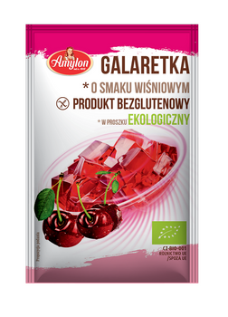 Galaretka z Agarem o Smaku Wiśniowym Bezglutenowa BIO (6 szt x 40 g)