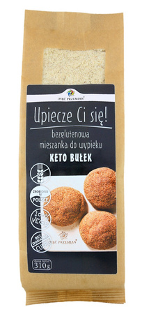 Mieszanka Do Wypieku Bułek Bez Dodatku Cukrów Bezglutenowa Keto (2 szt x 310 g)