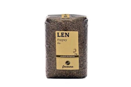 LEN BRĄZOWY BIO (1 kg)