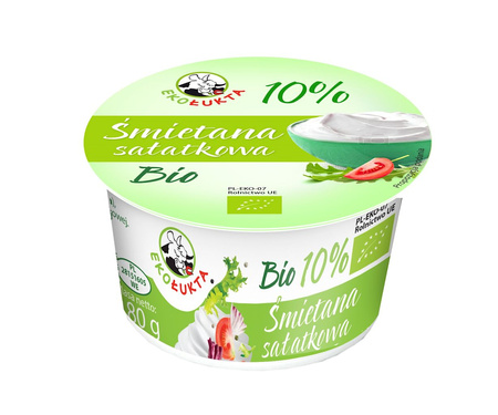 Śmietana 10 % Sałatkowa BIO (6 szt x 180 g)