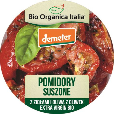 Pomidory Suszone z Ziołami i Oliwą z Oliwek Extra Virgin Demeter BIO 125 g