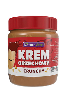 Krem Orzechowy Crunchy 100 % Bez Dodatku Soli i Cukrów (6 szt x 340 g)