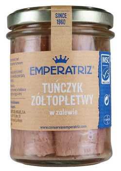 Tuńczyk Żółtopłetwy Filety Msc w Sosie Własnym 185 g (130 g) (Słoik)