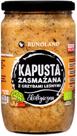 Kapusta Kiszona Zasmażana Z Grzybami Leśnymi Bio (2 szt x 670 g)