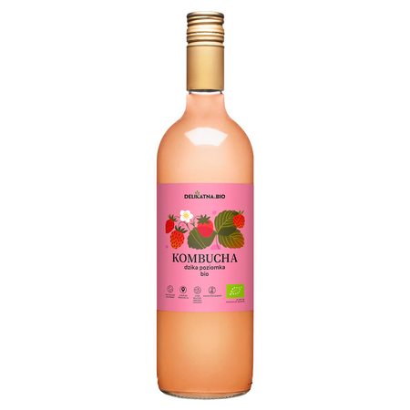 Kombucha Poziomkowa BIO 750 ml