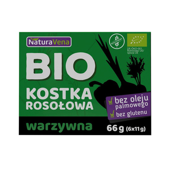 Bulion - Kostki Warzywne Bezglutenowe BIO (6 x 11 g) (10 szt x 66 g)