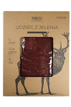 Udziec z Jelenia Dojrzewający Plastry Bezglutenowy (2 szt x 50 g)
