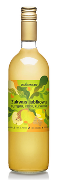 Zakwas Jabłkowy z Cytryną, Imbirem i Kurkumą BIO 750 ml
