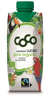 Woda Kokosowa Fair Trade BIO (3 szt x 330 ml)
