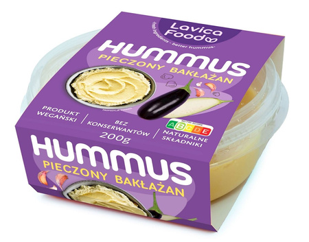 Hummus Pieczony Bakłażan (3 szt x 200 g)