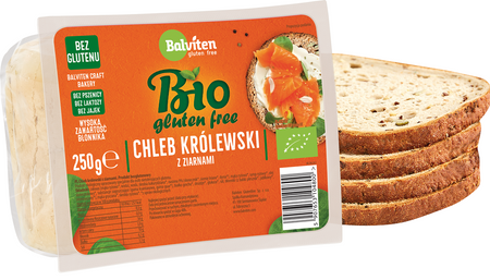 Chleb Królewski z Ziarnami Bezglutenowy BIO 250 g