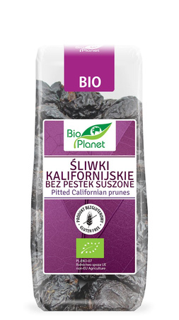 Śliwki Kalifornijskie Suszone Bezglutenowe Bio 200 g