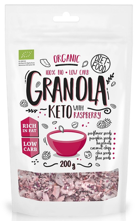 Granola Malina Keto BIO  - Diet (2 szt x 200 g)