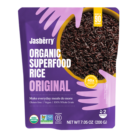 Ryż Express Jasberry Pełnoziarnisty Bezglutenowy BIO (4 szt x 200 g)