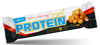 Baton Proteinowy o Smaku Słonego Karmelu i Popcornu w Polewie Karmelowej Bezglutenowy (4 szt x 60 g)