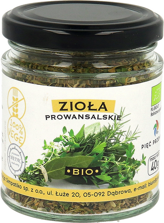 Zioła Prowansalskie Bezglutenowe BIO (3 szt x 40 g)