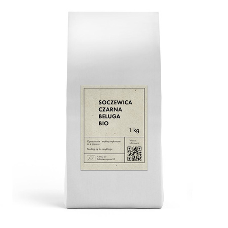Soczewica Czarna Beluga BIO 1 kg