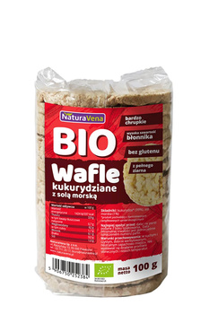 Wafle Kukurydziane z Solą Morską BIO (12 szt x 100 g)
