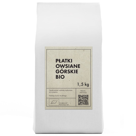 Płatki Owsiane Górskie BIO 1,5 kg