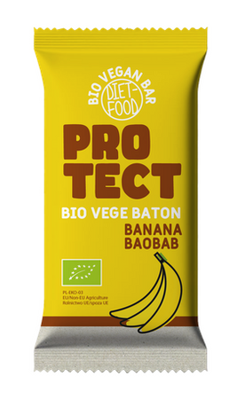 Baton Bananowy z Baobabem Protect BIO 35 g - Diet