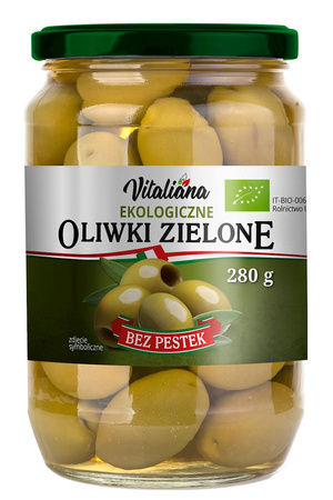 Oliwki Zielone Bez Pestek W Zalewie Bio 280 G (150 g) (2 szt x 280 g)