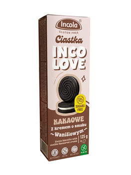 Ciastka Markizy Kakaowe z Kremem o Smaku Waniliowym Bez Cukru Bezglutenowe (2 szt x 125 g)