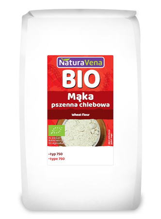 Mąka Pszenna Chlebowa Typ 750 BIO (5 szt x 1 kg)