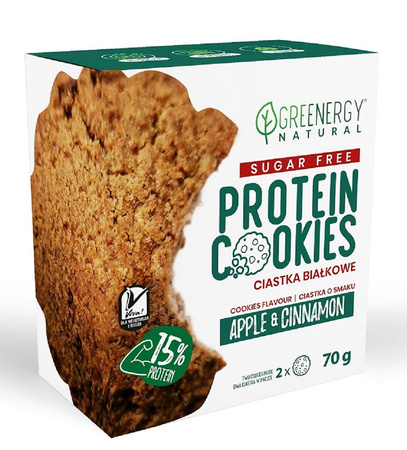 Ciastka Proteinowe Jabłko - Cynamon Bez Cukru (2 x 35 g) (4 szt x 70 g)